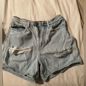 KanCan 25 inch waist denim mom shorts